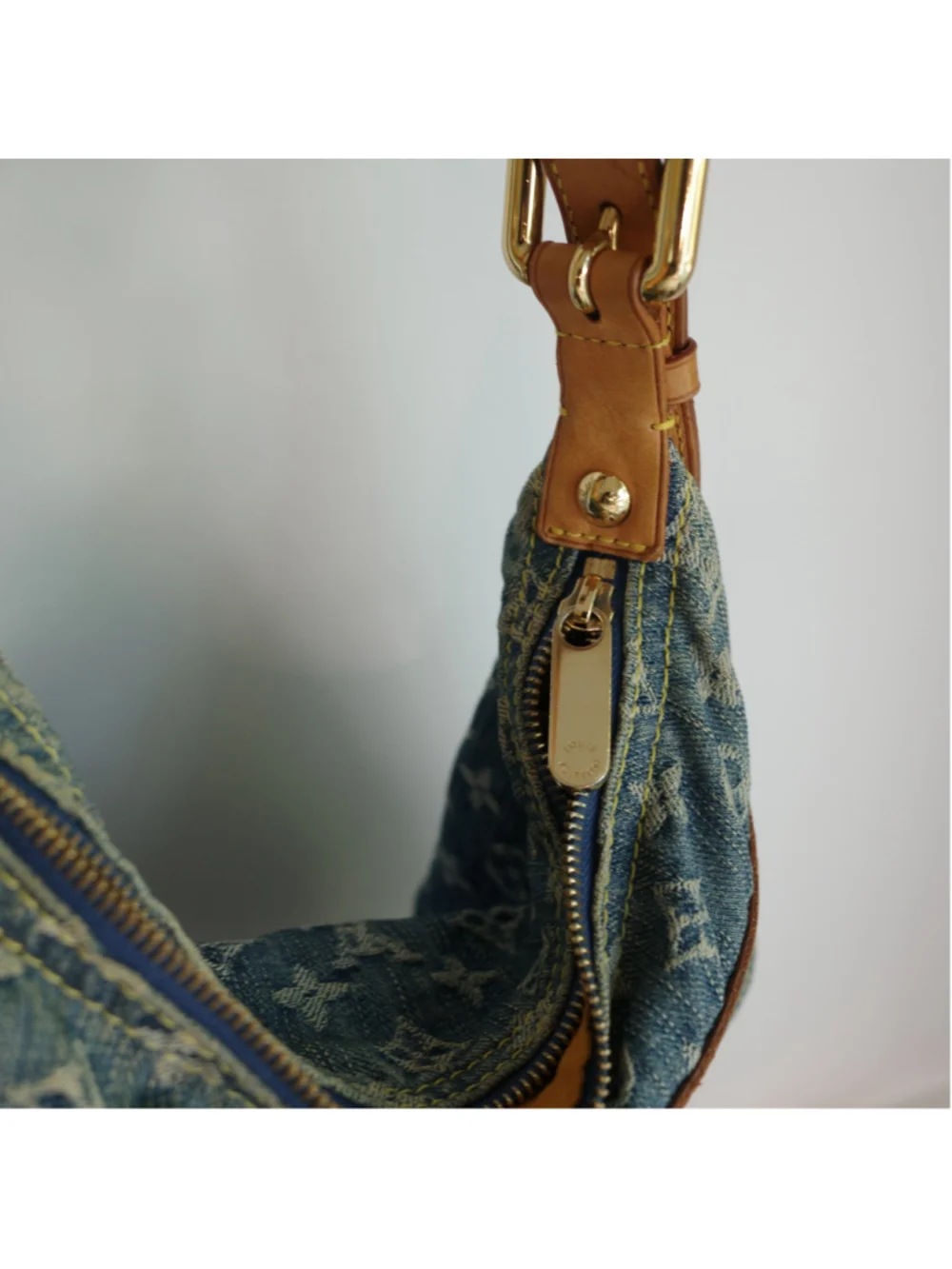 LOUIS VUITTON Vintage Blue Denim Baggy PM